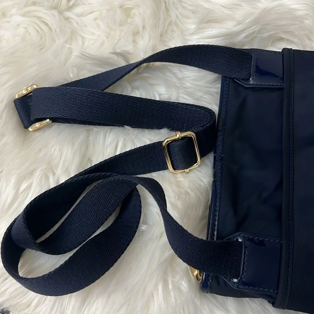 Tory Burch Blue Black Messenger Bag